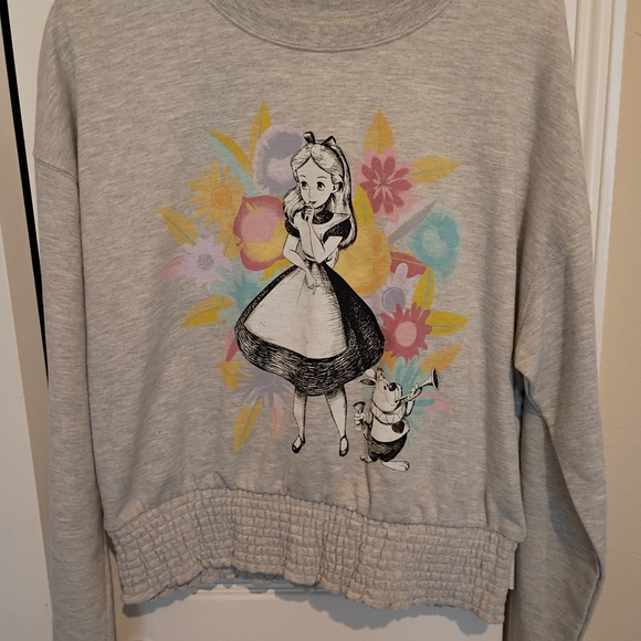 Disney Tops - Gray DISNEY ALICE IN WONDERLAND Sweatshirt Size XL